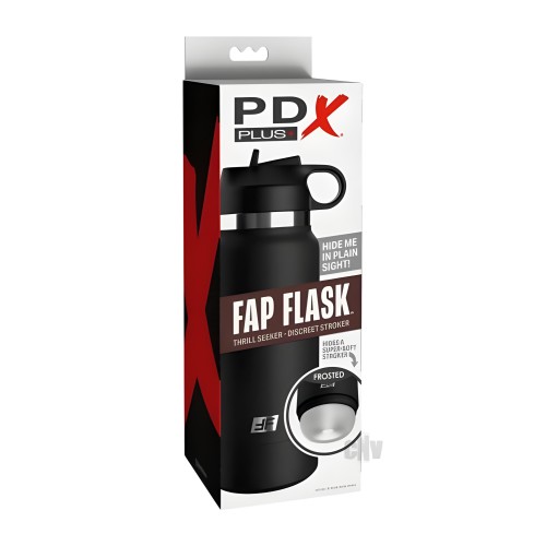 Pdx Plus Fap Flask Thrill Seeker Stroker - Frosted/Black