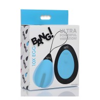 10x Silicone Vibrating Egg - Blue