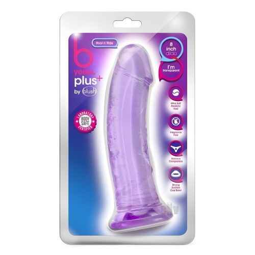 B Yours Plus Roar 'n' Ride Dildo - Purple