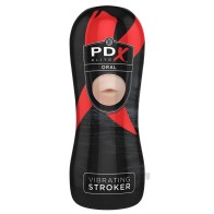 PDX ELITE Vibrating Stroker Oral