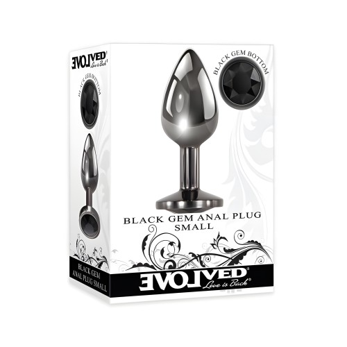 Evolved Black Gem Anal Plug Small