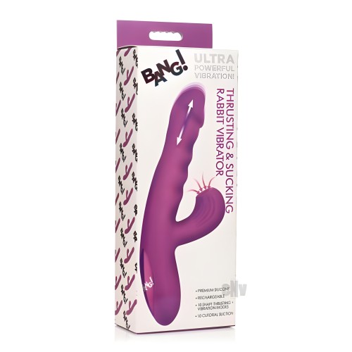 Vibrador Conejo con Succión y Movimiento - Placer Definitivo