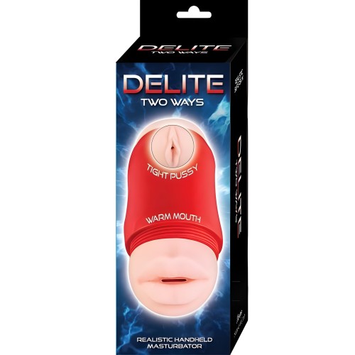 Delite Two Ways Mouth & Vagina Beige