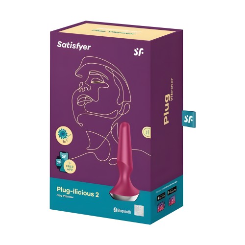 Satisfyer Plug-ilicious 2 Vibrator - Berry
