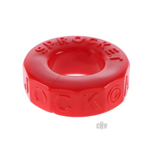Oxballs Atomic Jock Sprocket Cock Ring Red - Pleasure Enhancer
