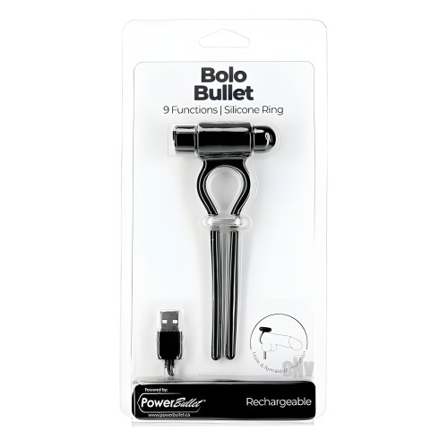 Anillo de Pene Ajustable Powerbullet Bolo Negro