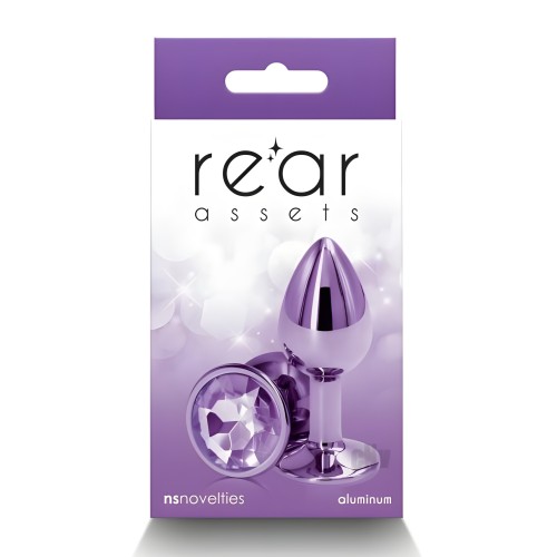 Rear Assets Metal Anal Plug - Small Purple