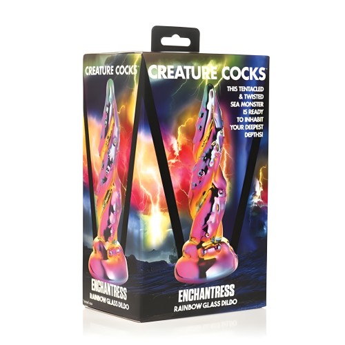 Enchantress Rainbow Glass Dildo