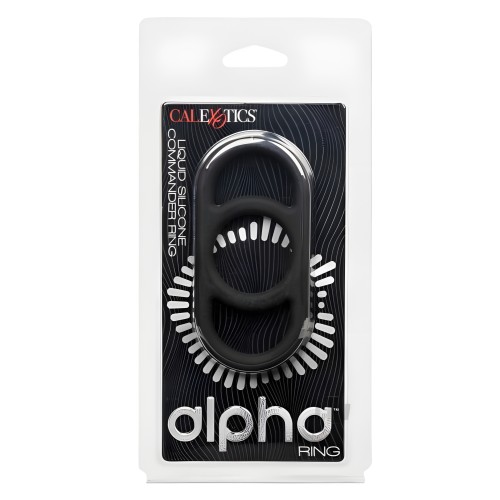 Alpha Liquid Silicone Commander Cock Ring - Enhance Endurance