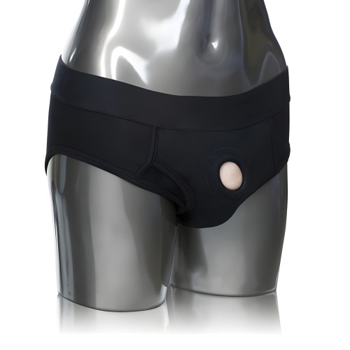 Arnés Packer Gear Brief Negro - Soporte Cómodo