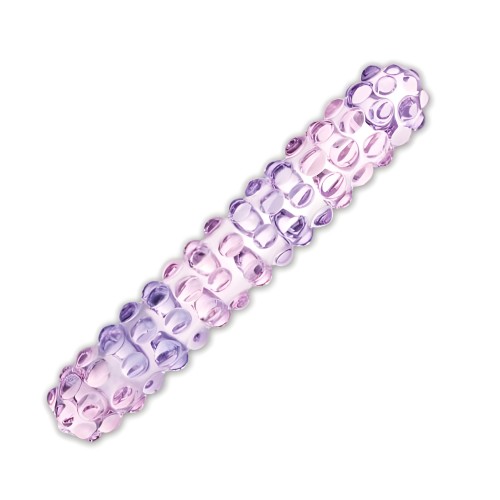 Purple Rose Nubby Glass Dildo - Unique Pleasure