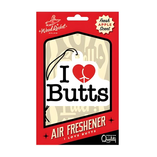 I Love Butts Air Freshener - Fun and Playful