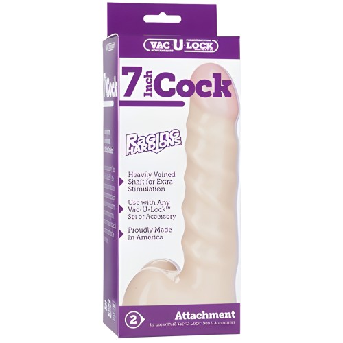 Vac-U-Lock 7" Raging Hard-Ons Cock - Beige