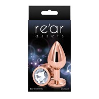 Rear Assets Rose Gold Medium Butt Plug