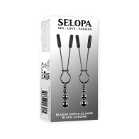 Selopa Beaded Nipple Clamps - Stainless Steel