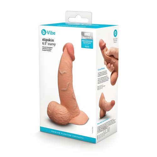 B-vibe Slipskin Dildo Curve 6.5