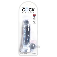 King Cock Clear 7in Cock with Balls - Realistic