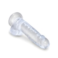King Cock Clear 7in Cock with Balls - Realistic