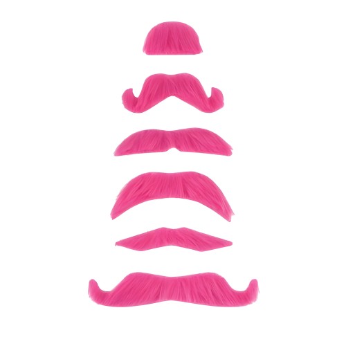 Kit de Favors de Fiesta Bigote 6 Contamos Rosa