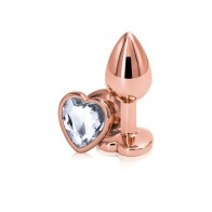 NS Novelties Rose Gold Heart Small Butt Plug