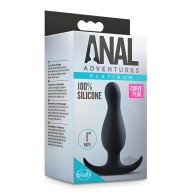 Blush Anal Adventure Platinum Curve Plug - Black