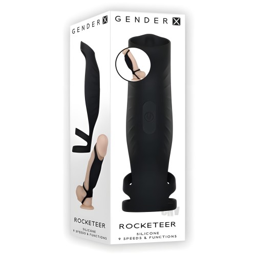 Funda Vibrante para Pene Gender X Rocketeer - Negra