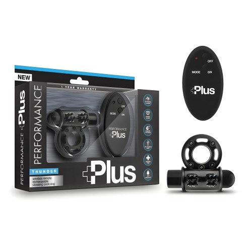 Performance Plus Thunder Vibrating Cock Ring Black