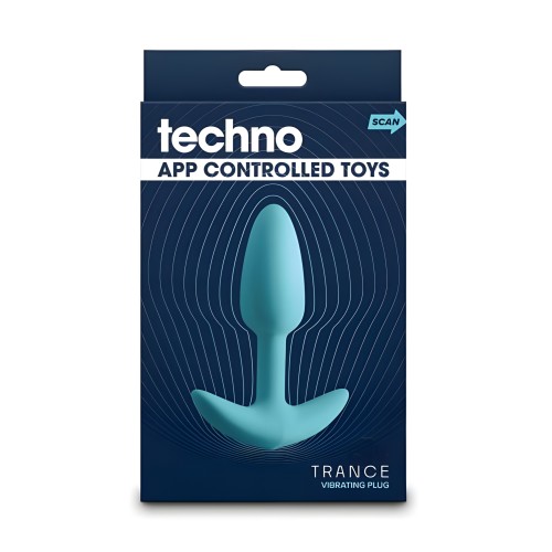 Techno Trance Vibrating Plug Blue