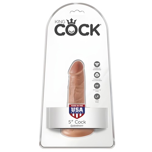 Dildo Realista King Cock 5" - Marrón