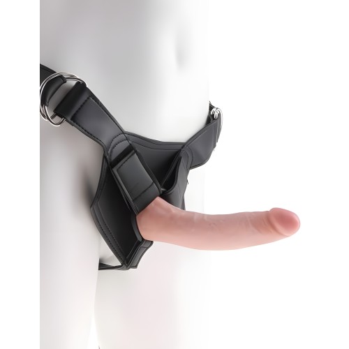 King Cock Strap On Harness 7 inches Beige