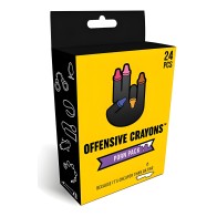 Wood Rocket Offensive Crayons