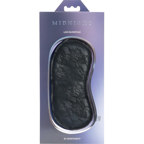 Sincerely Lace Blindfold Black O/S - Elegant Intimacy Accessory