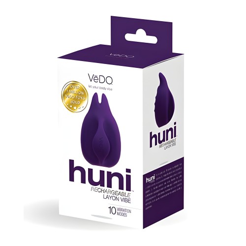 Vedo Huni Vibrador de Dedo Recargable - Púrpura Profundo