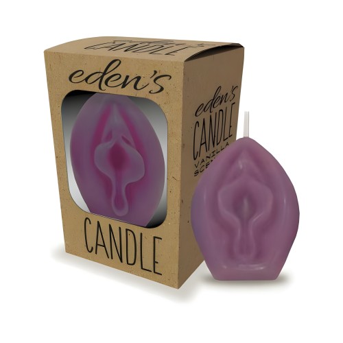 Eden's Vagina Candle Eggplant - Unique Home Decor