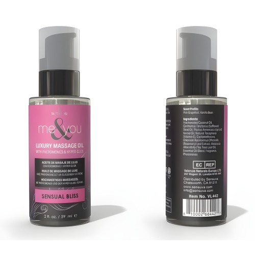 Aceite de Masaje Me & You Placer Sensual 2 Oz