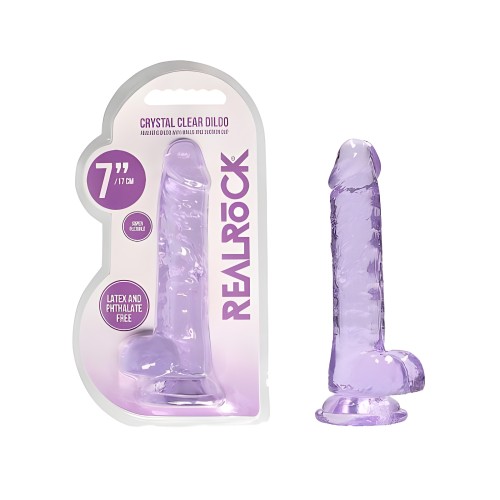 Shots RealRock Dildo Realistic Crystal Clear 7 - Authentic Feel