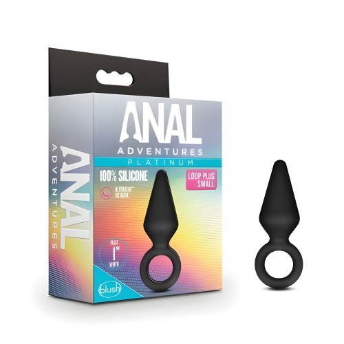 Blush Anal Adventures Loop Plug - Small Black