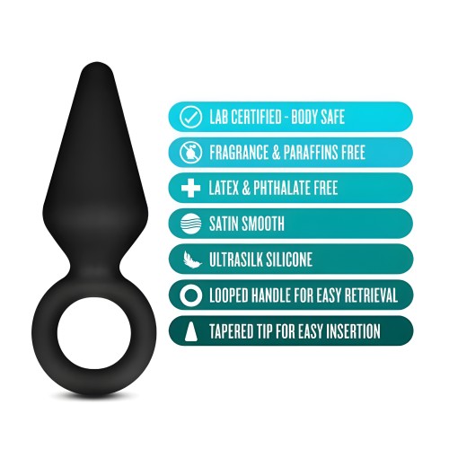 Blush Anal Adventures Loop Plug - Small Black