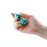 Rear Assets Metal Anal Plug Small Teal