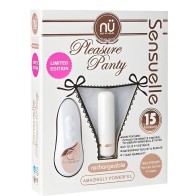Nu Sensuelle Pleasure Panty Bullet w/Remote - White