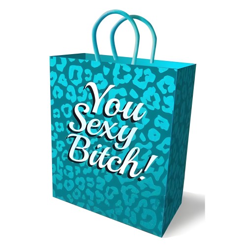 Bolsa de Regalo You Sexy Bitch Teal Blue 10 Pulgadas
