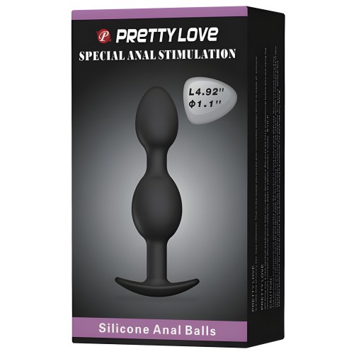 Pretty Love Silicone Anal Plug with Ball