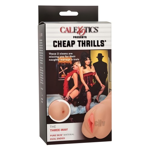 Cheap Thrills The Three Way Stroker - Vanilla