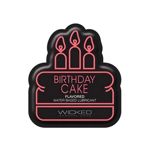 Wicked Sensual Care Water Based Lubricant - .1 Oz Birthday Cake