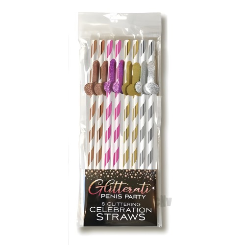 Glitterati Tall Straws - Party Favor