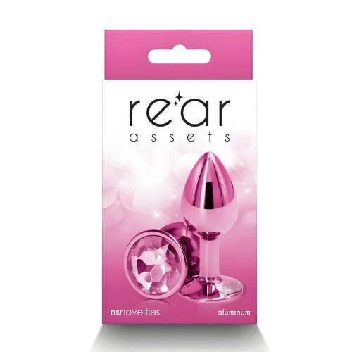 Rear Assets Metal Anal Plug Small Pink