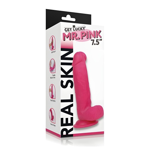 Get Lucky Mr. Pink 7.5" Dual Layer Dong