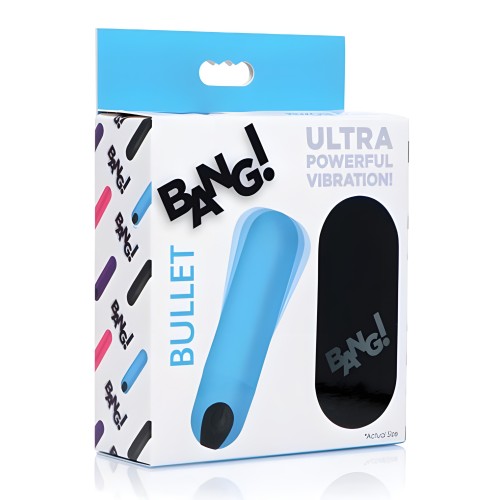 Bang! Vibrating Bullet with Remote Control in Blue