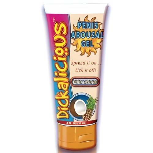 Dickalicious Penis Arousal Gel 2 oz Pina Colada