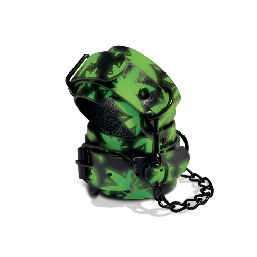 Glo Stoner Vibes Wrist Cuffs - Glow in the Dark